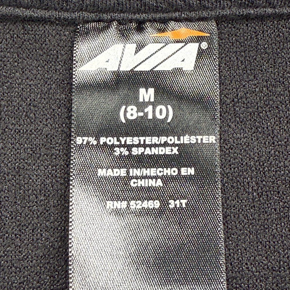 Avia size Medium Women’s Black Textured Long Sleeve Tee NWT - Picture 4 of 5